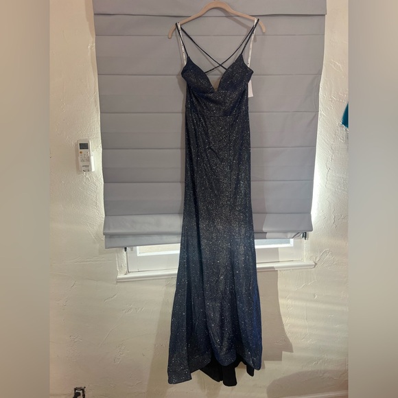Sparkling Midnight Blue Prom Formal Event Wedding Guest STUNNING Dress, NWT! - Picture 6 of 13